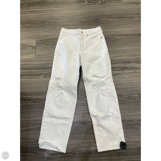 Jeans Wide Leg By Old Navy In White, Size: 4