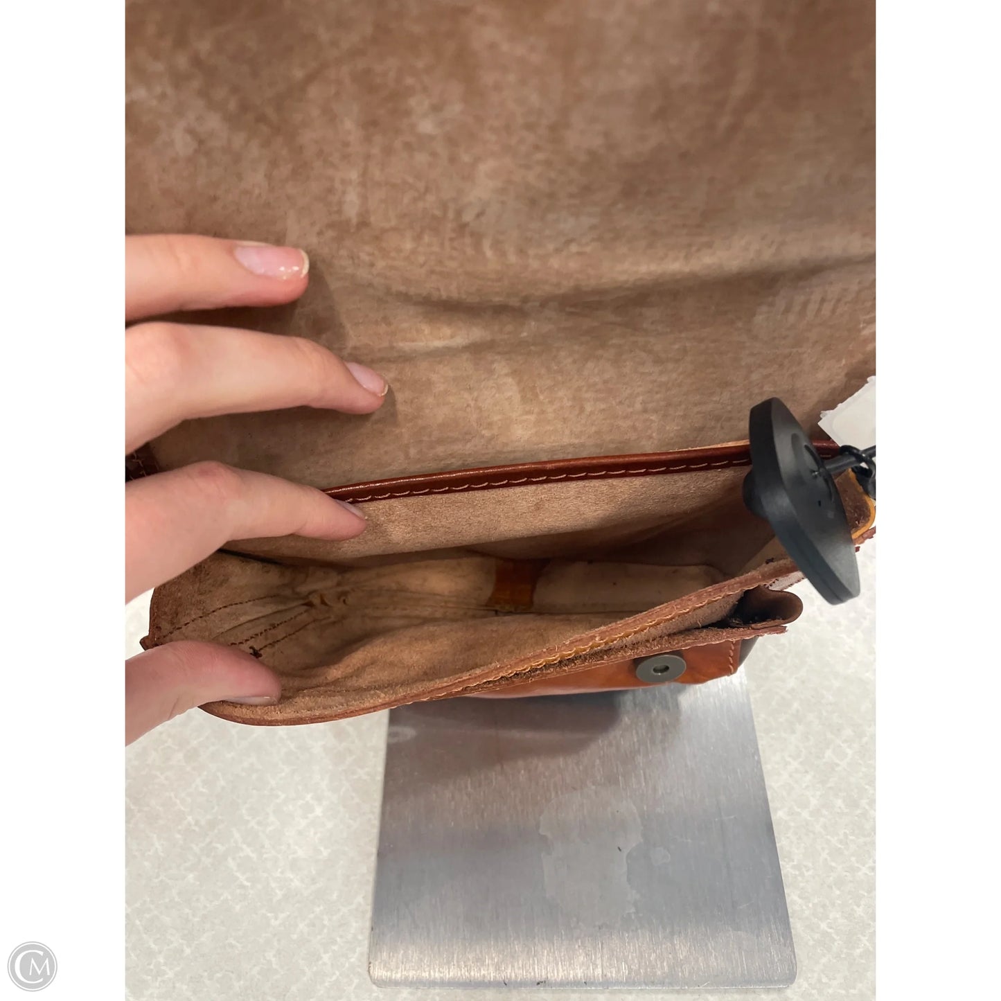 Handbag Leather By Cmb, Size: Medium