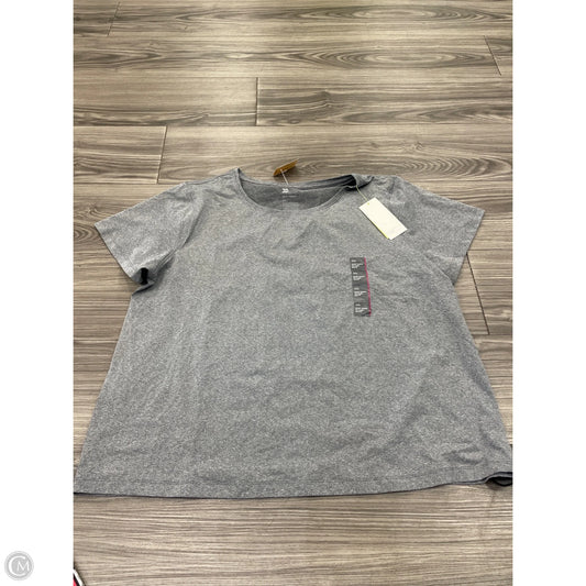 Athletic Top Short Sleeve By All In Motion In Grey, Size: Xxl