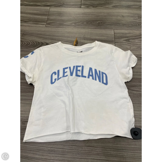 Top Short Sleeve By Clothes Mentor In White, Size: S