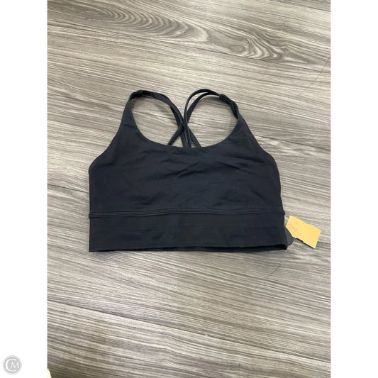 Athletic Bra By Lululemon In Black, Size: 6