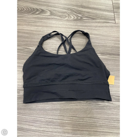 Athletic Bra By Lululemon In Black, Size: 6