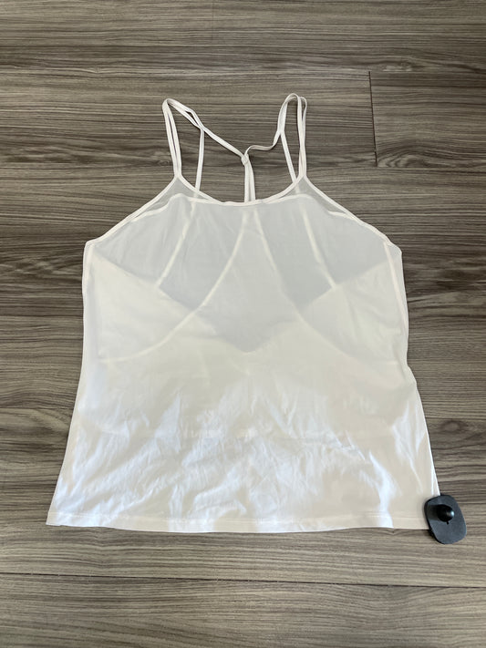 White Athletic Tank Top Lululemon, Size 2