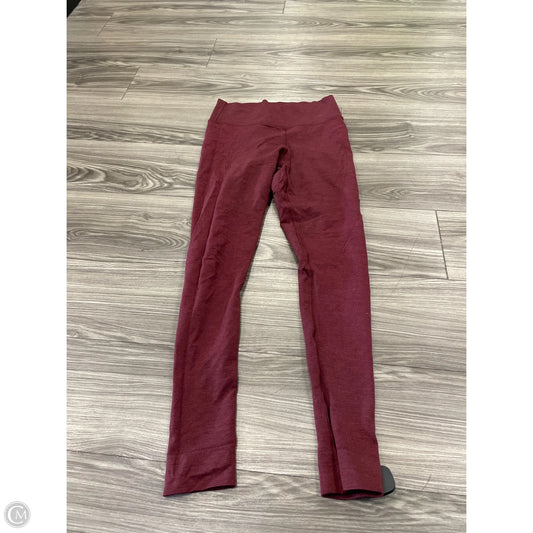 Athletic Leggings By Lululemon In Red, Size: 8