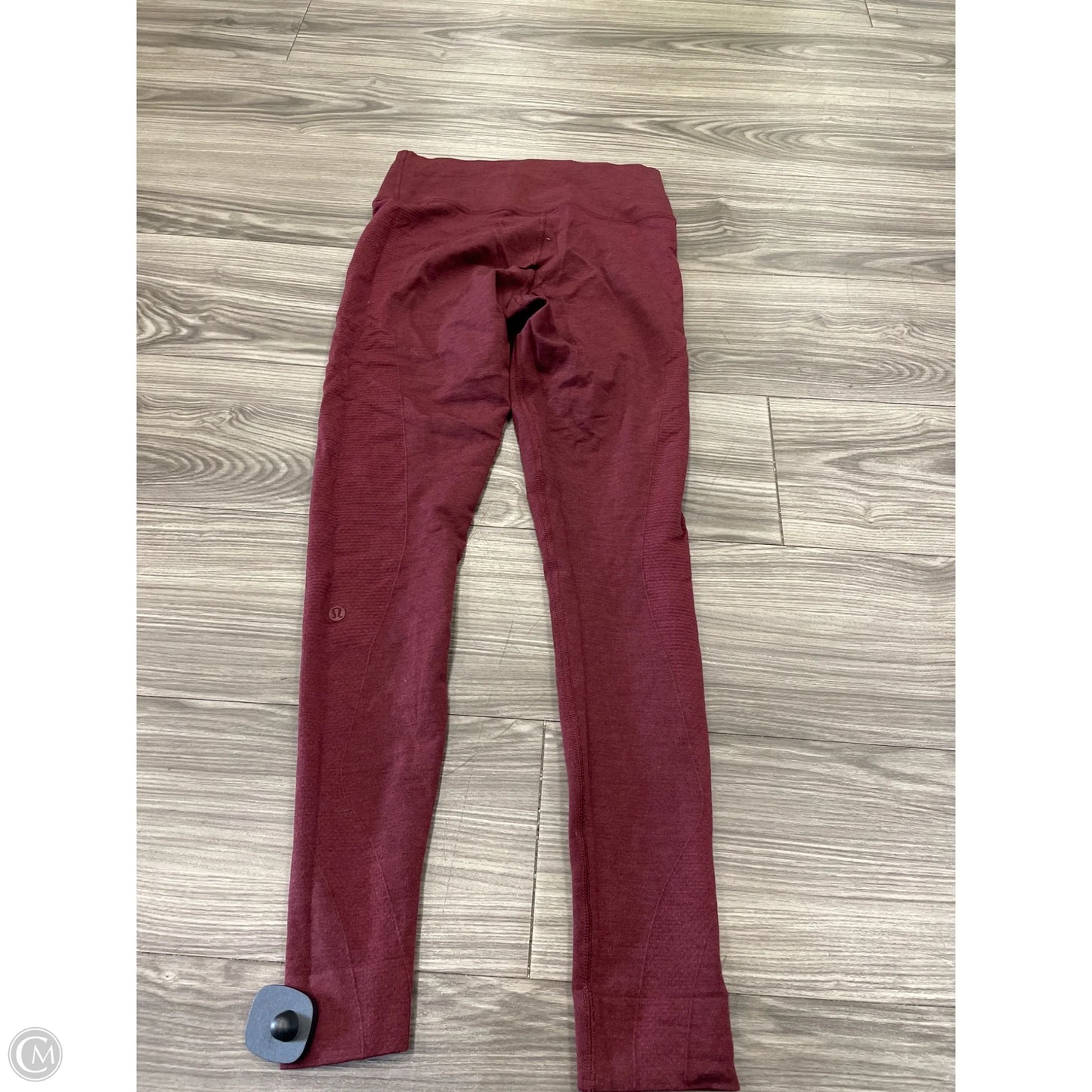 Athletic Leggings By Lululemon In Red, Size: 8