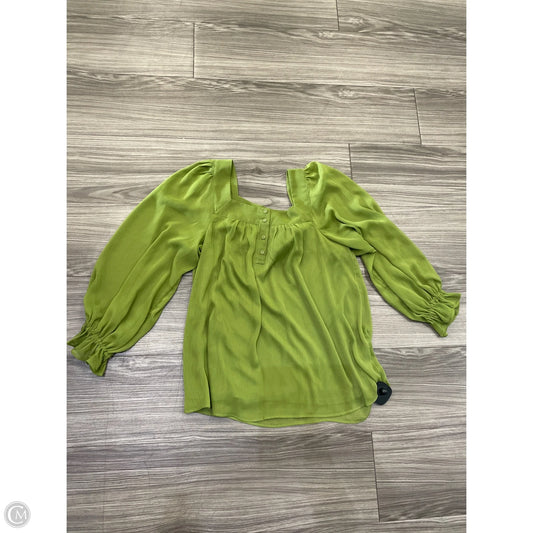 Top Long Sleeve By Lc Lauren Conrad In Green, Size: Xs