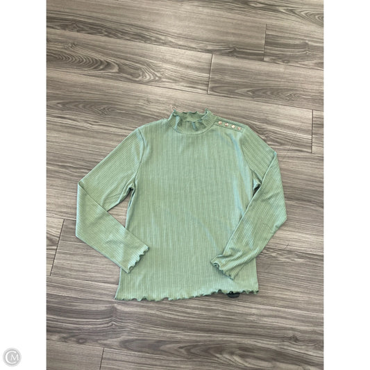Top Long Sleeve By 89th And Madison In Green, Size: L