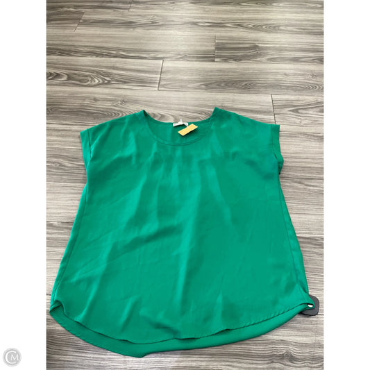 Top Short Sleeve By Pleione In Green, Size: M