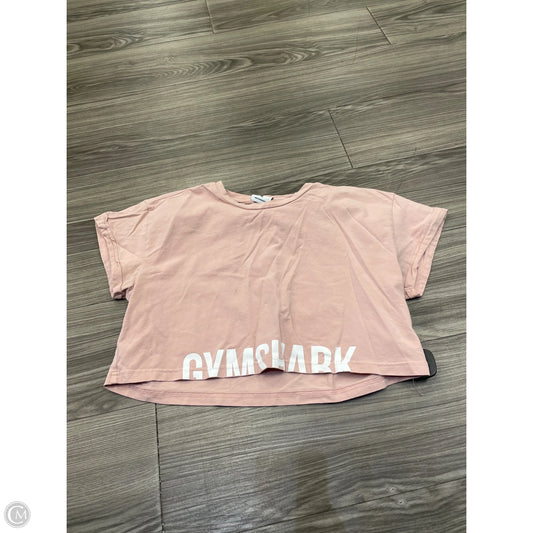 Top Short Sleeve By Gym Shark In Pink, Size: M