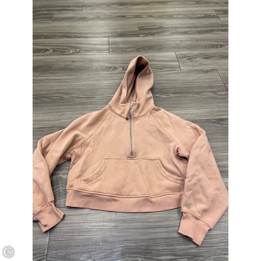 Athletic Sweatshirt Hoodie By Lululemon In Brown, Size: Xs