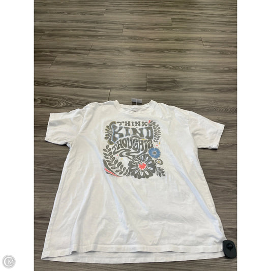 Top Short Sleeve By American Eagle In White, Size: M