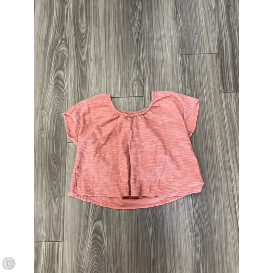 Top Short Sleeve By Madewell In Pink, Size: Xl