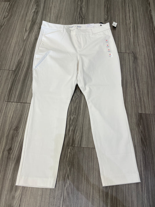 White Pants Dress Old Navy, Size 16