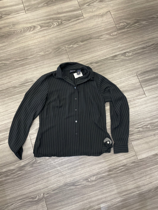Blouse Long Sleeve By Laura Scott In Black, Size: 10