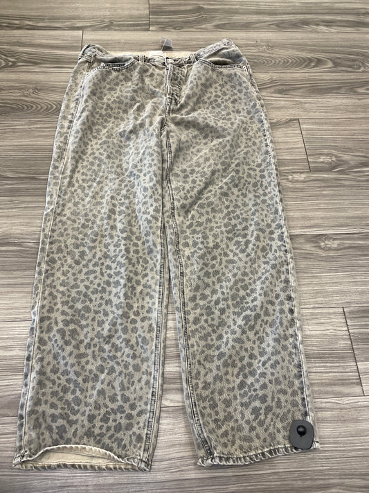 Jeans Wide Leg By Universal Thread In Animal Print, Size: 14