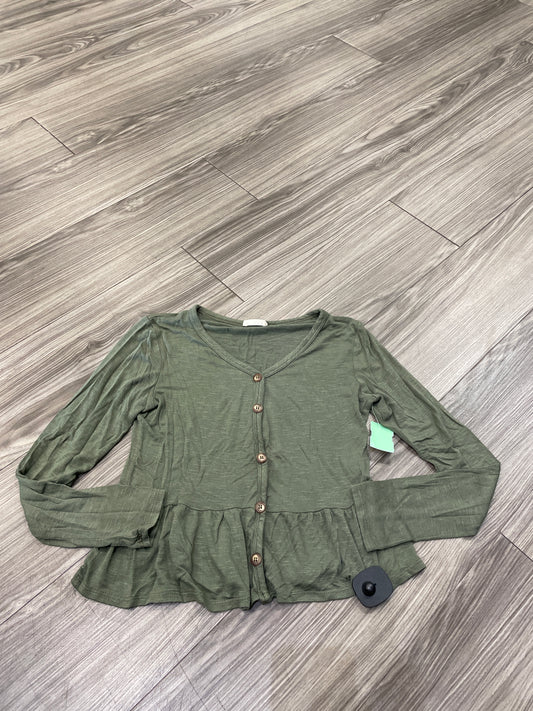 Top Long Sleeve By Clothes Mentor In Green, Size: M