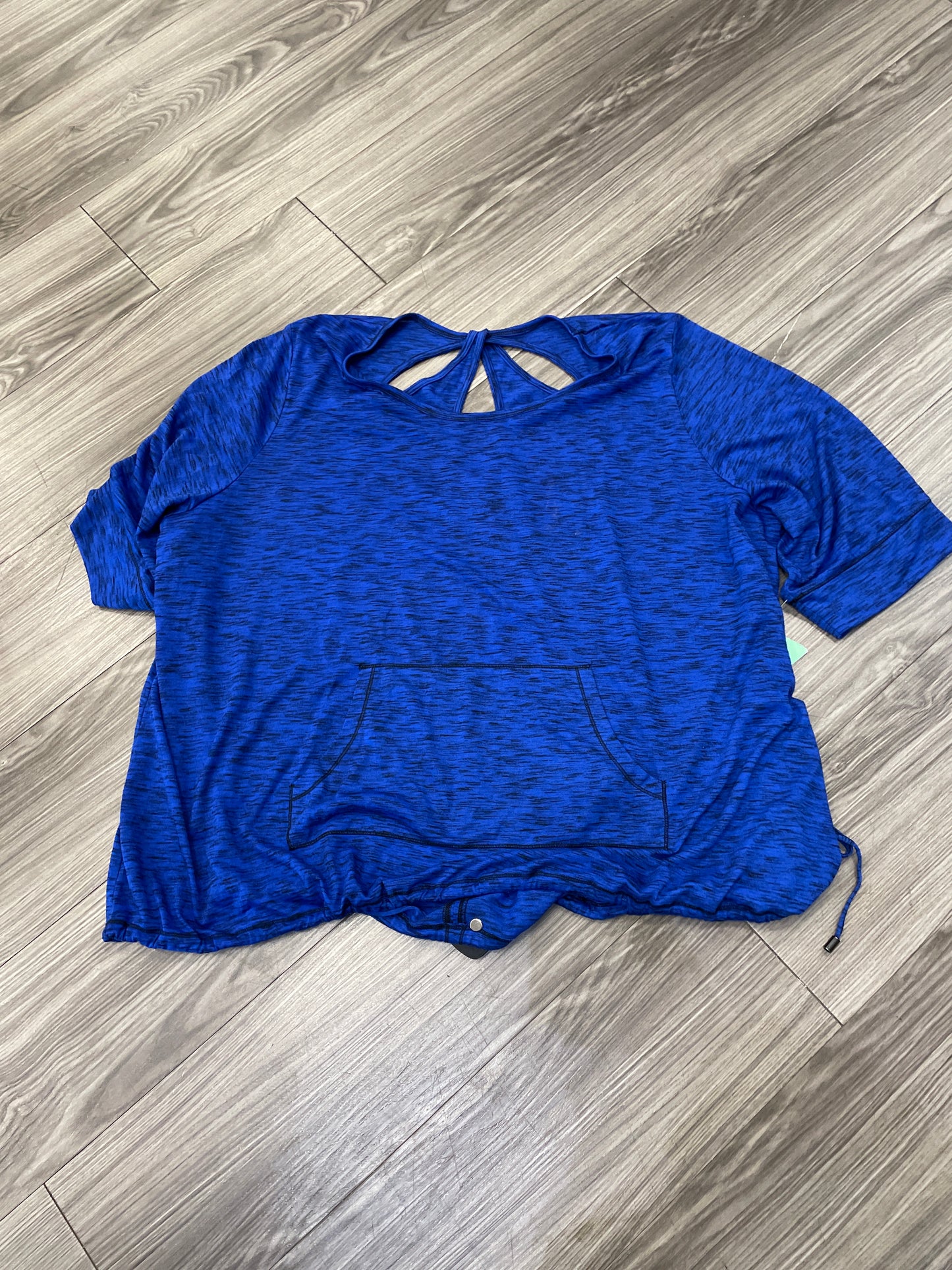 Top 3/4 Sleeve By Catherines In Blue, Size: 3x