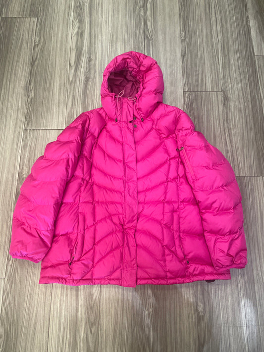 Coat Puffer & Quilted By Lands End In Pink, Size: 2x