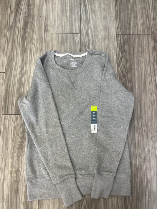 Sweatshirt Crewneck By Tek Gear In Grey, Size: S