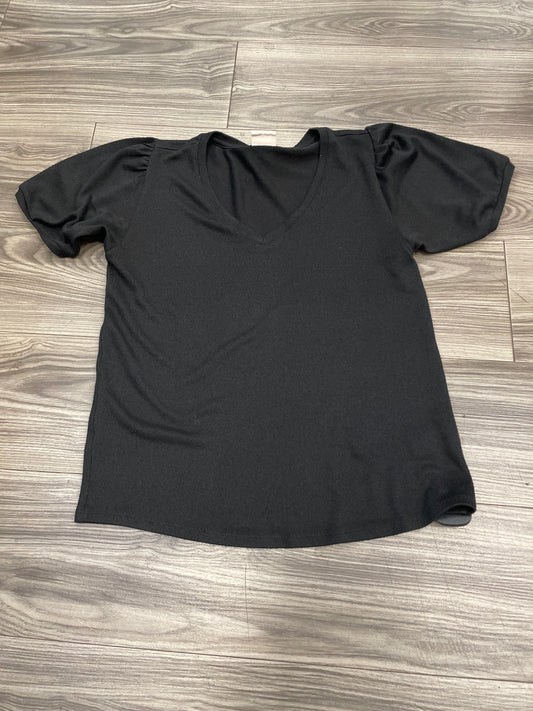 Sweater Short Sleeve By Clothes Mentor In Black, Size: S