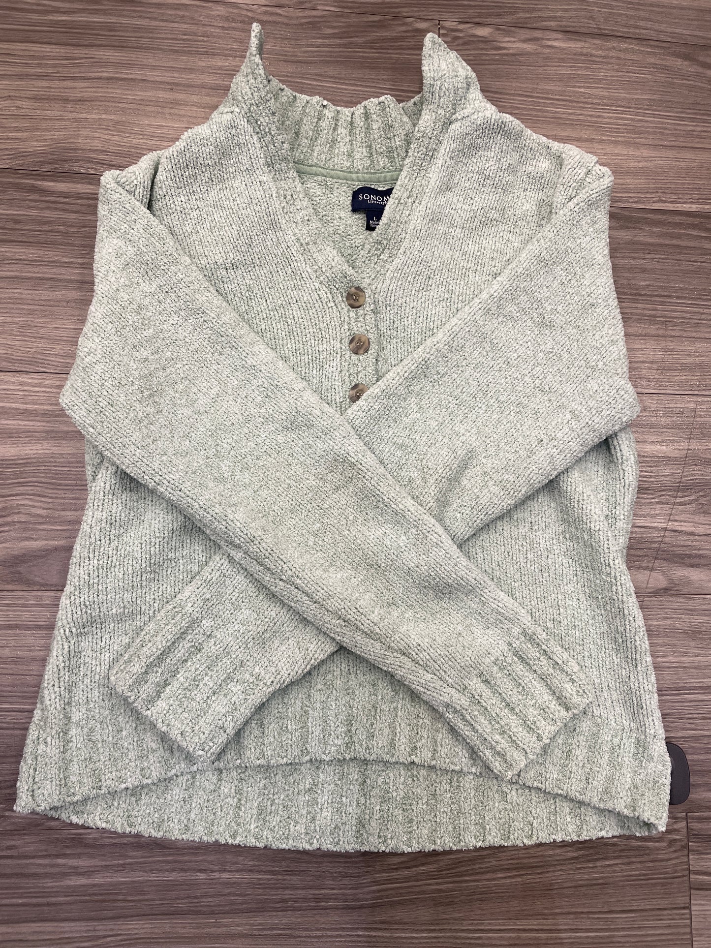 Sweater By Sonoma In Green, Size: L