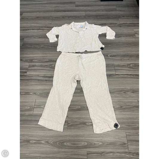 Lounge Set Pants By Auden In Cream, Size: 3x