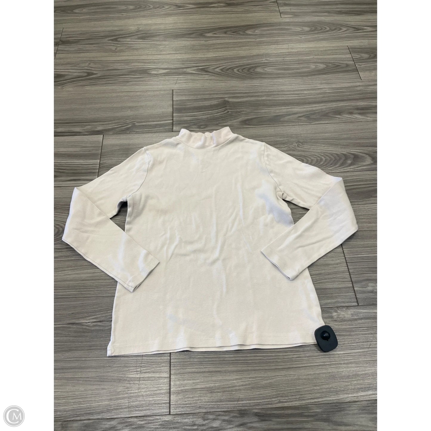 Top Long Sleeve By Kim Rogers In Cream, Size: S