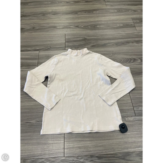 Top Long Sleeve By Kim Rogers In Cream, Size: S