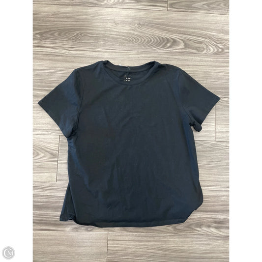 Top Short Sleeve By A New Day In Black, Size: L