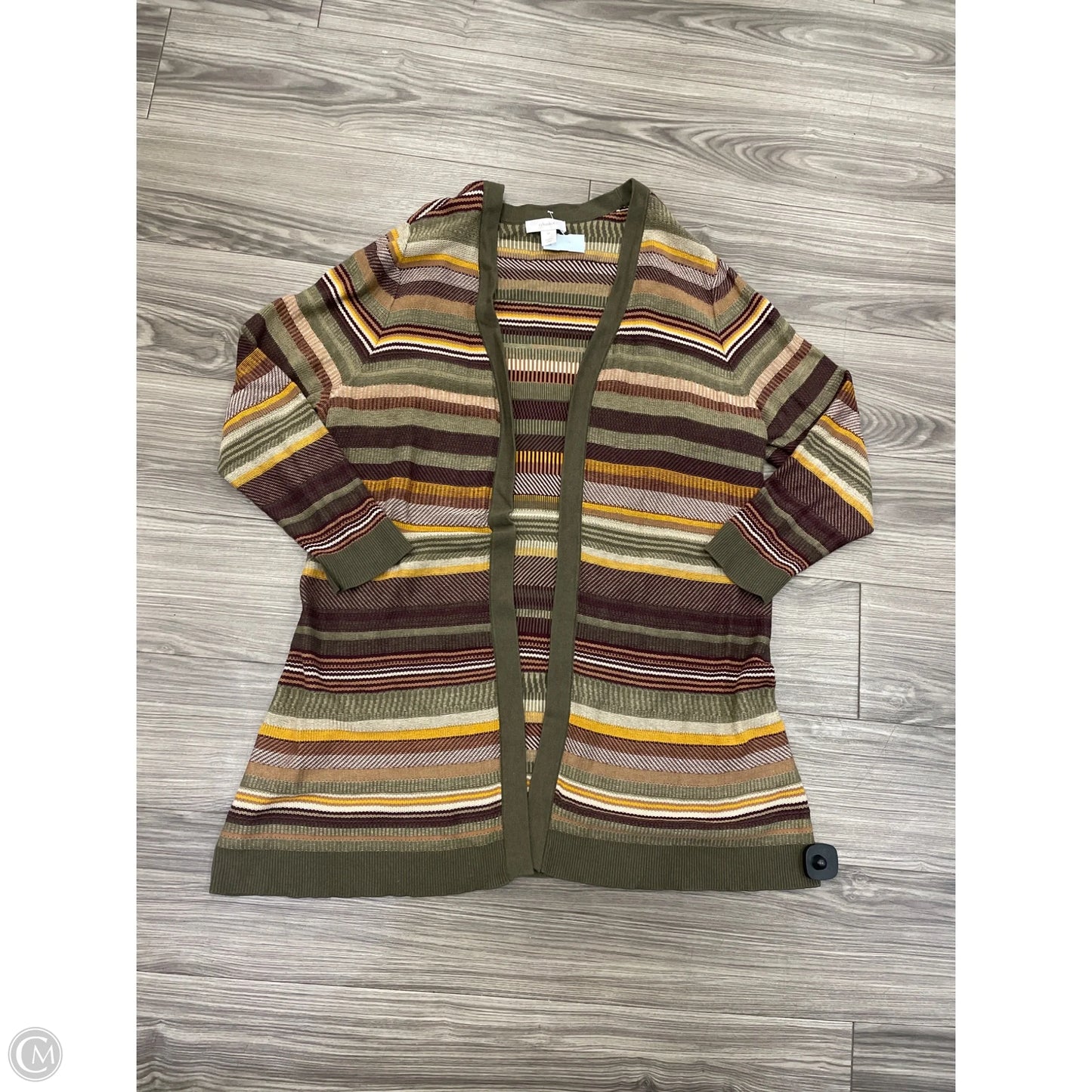 Cardigan By Cj Banks In Striped Pattern, Size: 2x