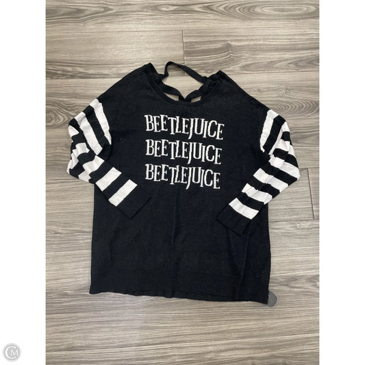 Sweater By Clothes Mentor In Black & White, Size: 2x