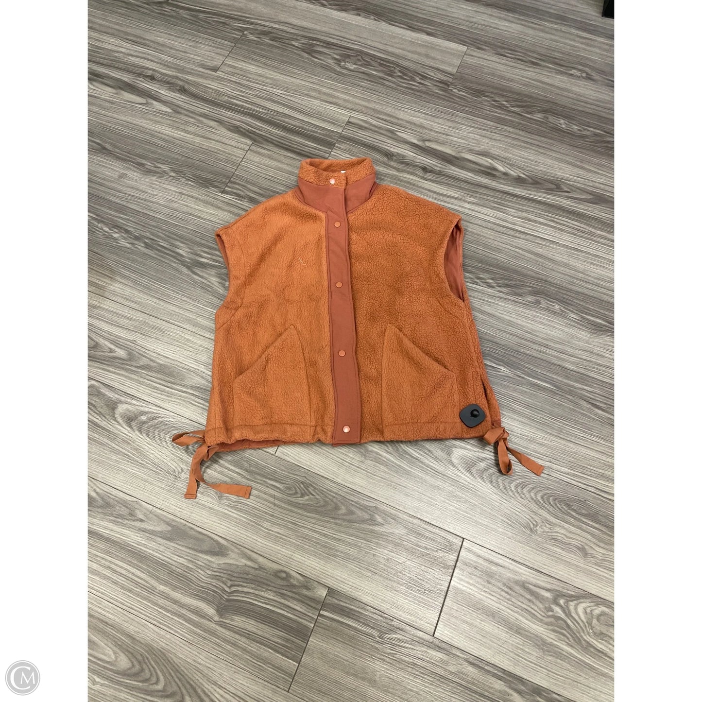Vest Fleece By Clothes Mentor In Orange, Size: L