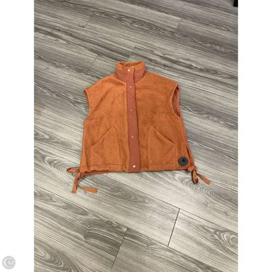 Vest Fleece By Clothes Mentor In Orange, Size: L