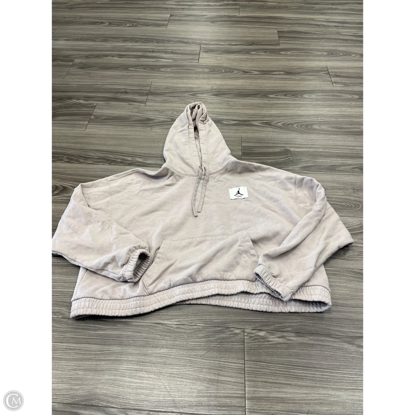 Athletic Sweatshirt Hoodie By Nike In Beige, Size: Xl