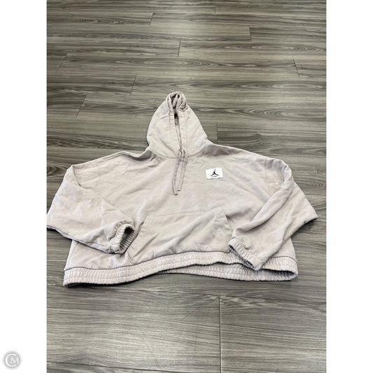 Athletic Sweatshirt Hoodie By Nike In Beige, Size: Xl