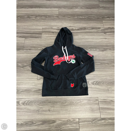 Sweatshirt Hoodie By Clothes Mentor In Black & Red, Size: M