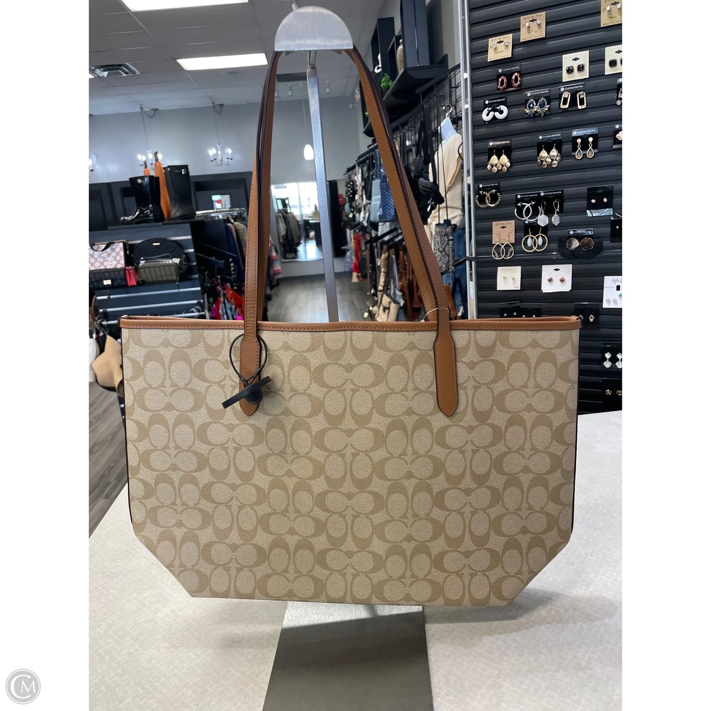 Tote Designer By Coach, Size: Large