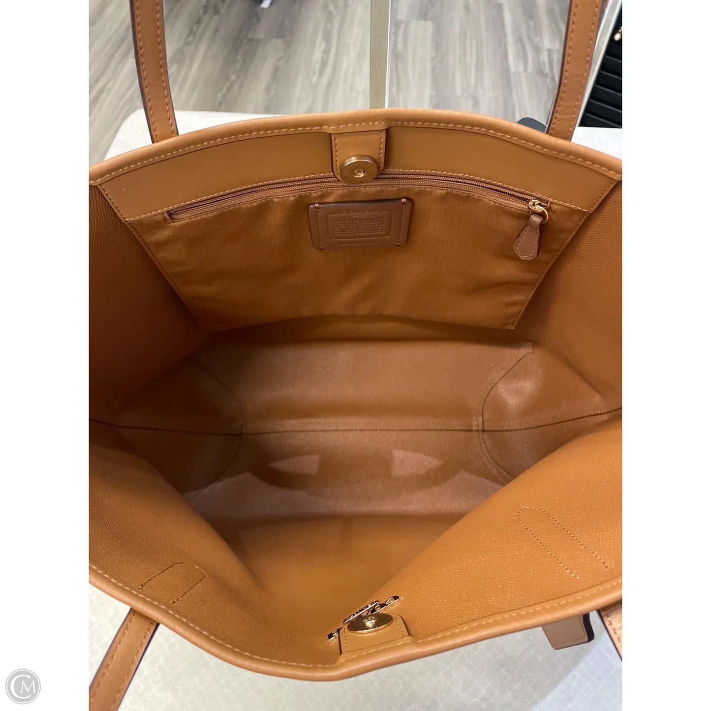 Tote Designer By Coach, Size: Large