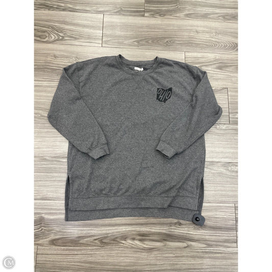 Sweatshirt Crewneck By Maurices In Grey, Size: L