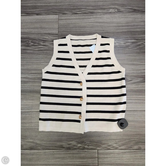 Vest Sweater By Clothes Mentor In Striped Pattern, Size: Xs