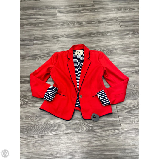 Blazer By Clothes Mentor In Red, Size: S