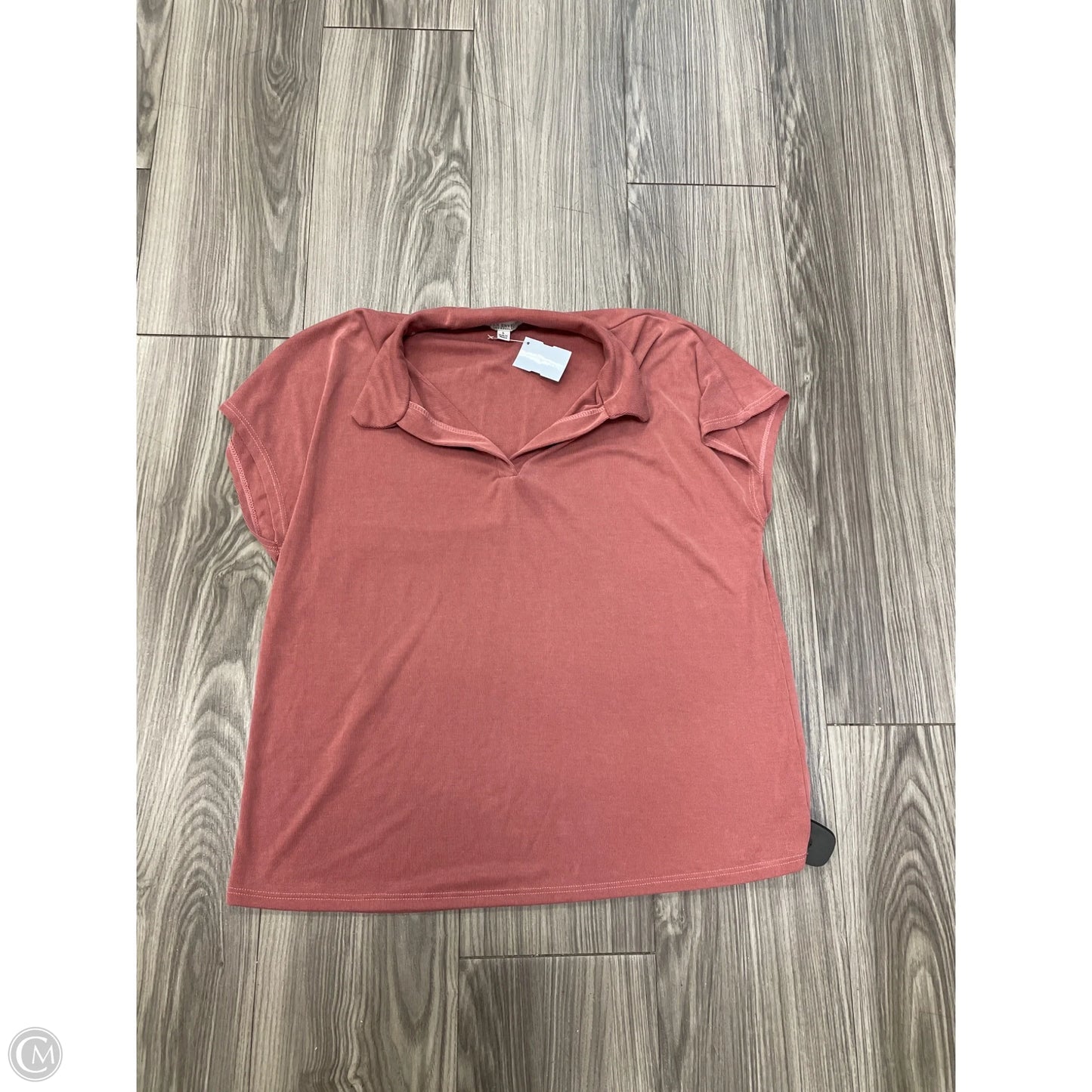 Top Short Sleeve Basic By Green Envelope In Pink, Size: L