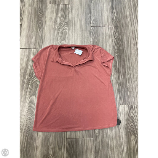 Top Short Sleeve Basic By Green Envelope In Pink, Size: L