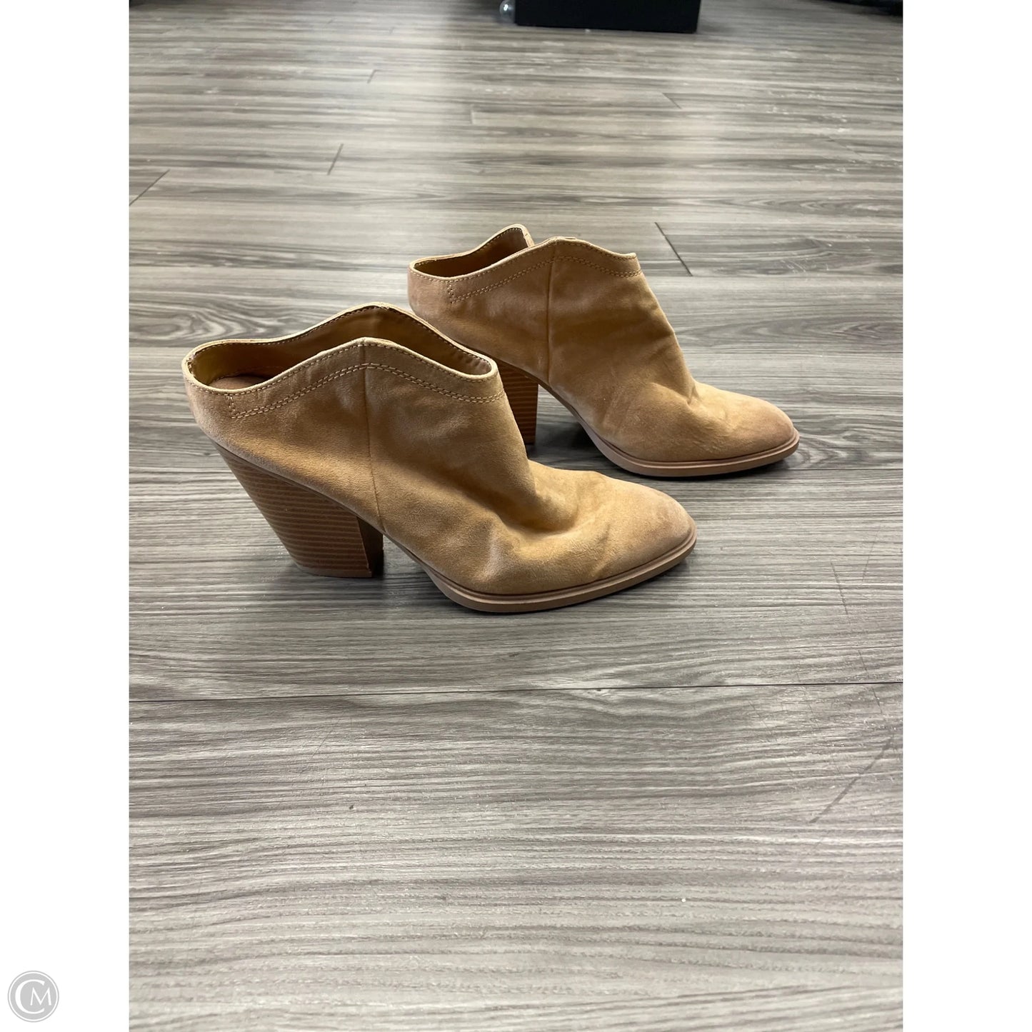 Boots Ankle Heels By Dv In Tan, Size: 8