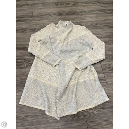 Cardigan By Lucky Brand In Grey & White, Size: M