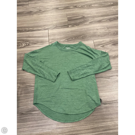 Top Long Sleeve Basic By Time And Tru In Green, Size: S