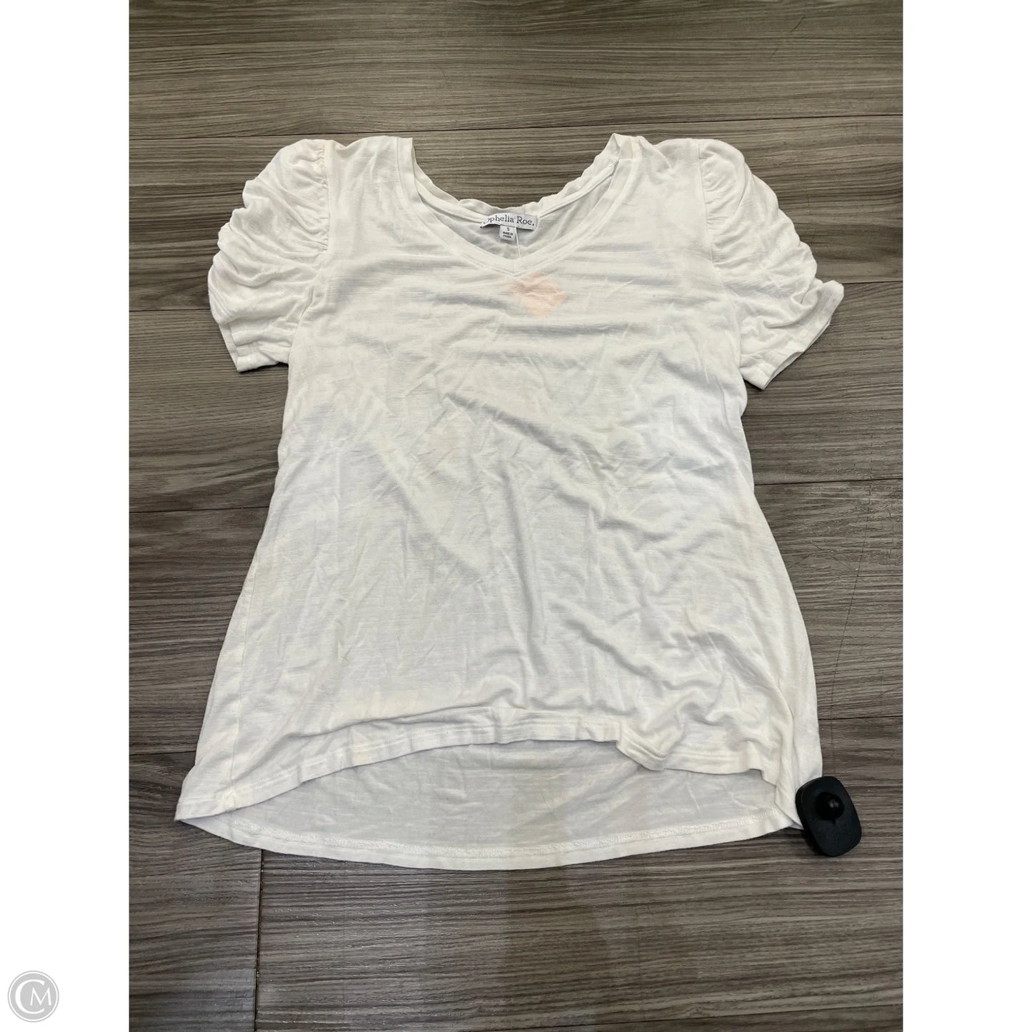 Top Short Sleeve Basic By Ophelia Roe In White, Size: S