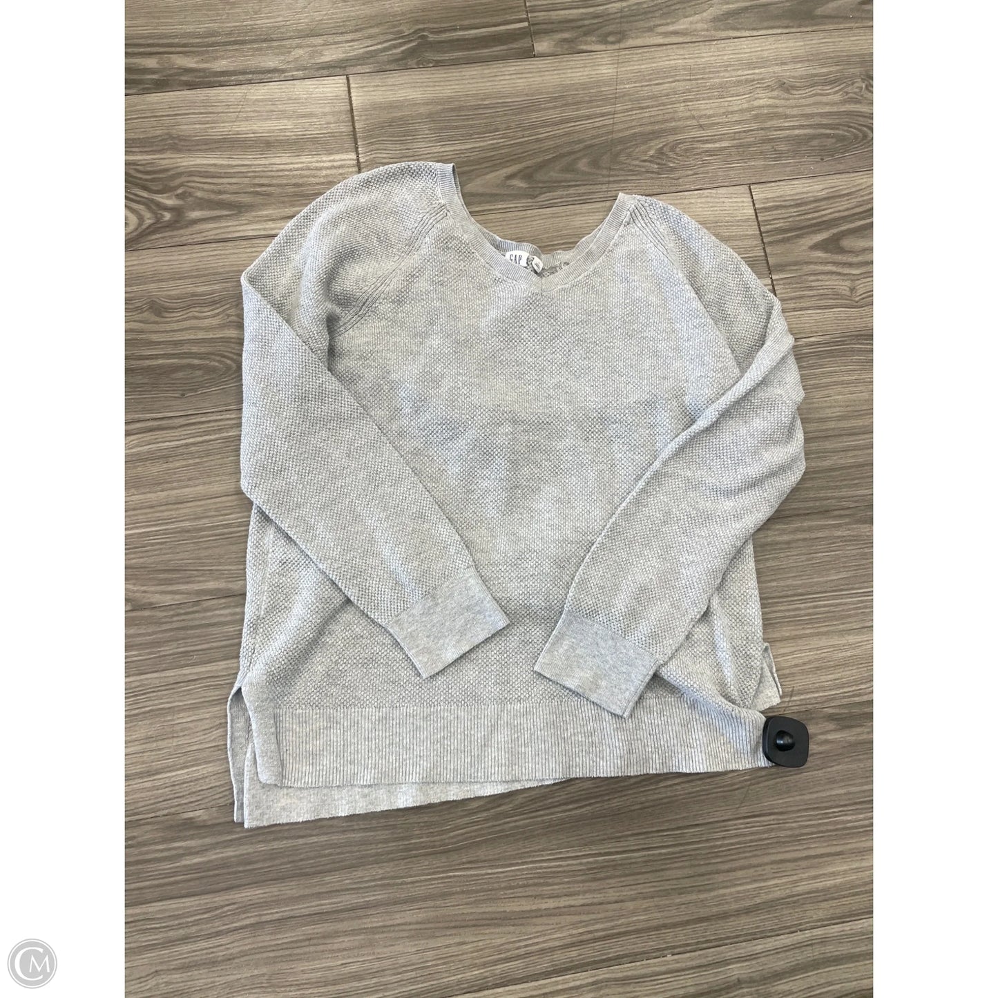 Top Long Sleeve By Gap In Grey, Size: L
