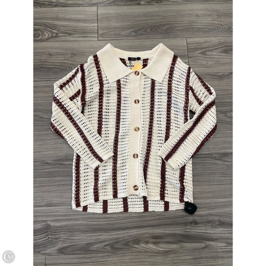 Top Long Sleeve By Micas In Striped Pattern, Size: M