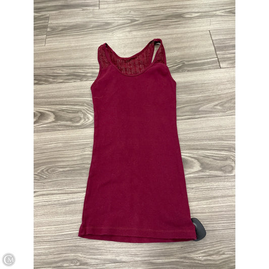 Tank Top By Arizona In Maroon, Size: M
